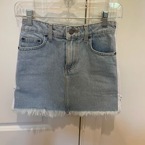 Carmar denim zipper skirt